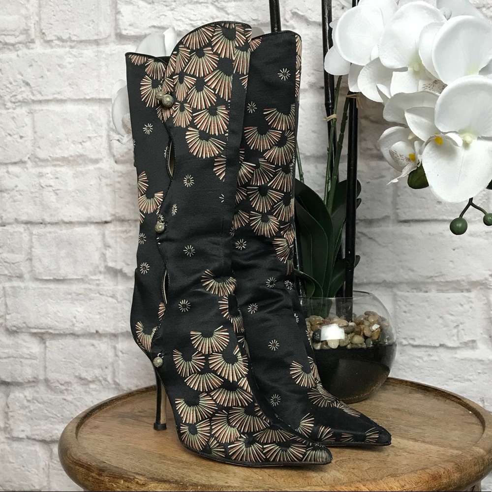 🆕Jimmy Choo Silk Stiletto Boots
